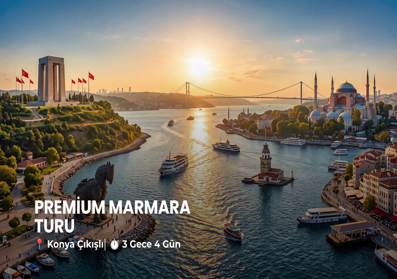 Konya çıkışlı PREMİUM MARMARA TURU - Elçim Turizm